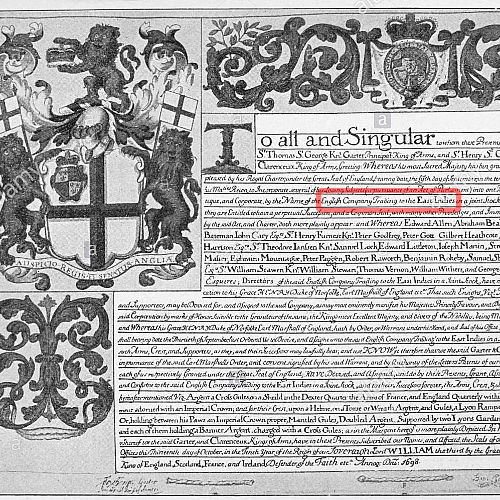 British East India Company charter