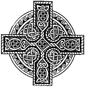 Celtic Wheel Cross, elaborate